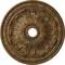 Ekena Millwork Flagstone Ceiling Medallion (Fits Canopies up to 3 7/8"), 30"OD x 3 7/8"ID x 3 1/4"P, Rubbed Bronze CM30FLRZS - alternate 1